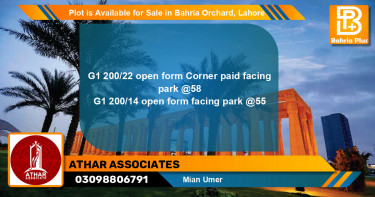 Residential Plot for Sale in Bahria Orchard, Lahore - (BP-87504)