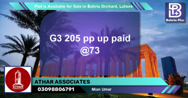 Residential Plot for Sale in Bahria Orchard, Lahore - (BP-87509)