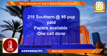 Residential Plot for Sale in Bahria Orchard, Lahore - (BP-87510)
