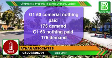 Commercial Property for Sale in Bahria Orchard, Lahore - (BP-87511)