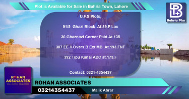 Residential Plot for Sale in Bahria Town, Lahore - (BP-87519)