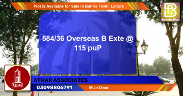 Residential Plot for Sale in Bahria Town, Lahore - (BP-87521)