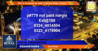 Residential Plot for Sale in Bahria Town, Lahore - (BP-87532)