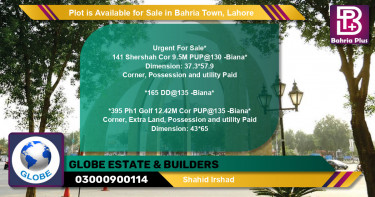 Residential Plot for Sale in Bahria Town, Lahore - (BP-87533)