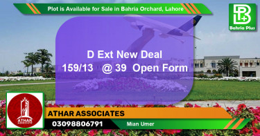 Residential Plot for Sale in Bahria Orchard, Lahore - (BP-87546)