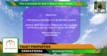 Residential Plot for Sale in Bahria Town, Lahore - (BP-87570)