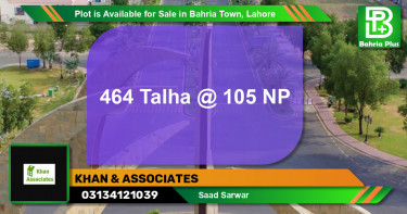 Residential Plot for Sale in Bahria Town, Lahore - (BP-87591)