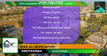 Residential Plot for Sale in Bahria Town, Lahore - (BP-87644)