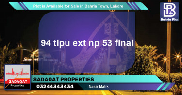 Residential Plot for Sale in Bahria Town, Lahore - (BP-87649)