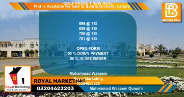 Residential Plot for Sale in Bahria Orchard, Lahore - (BP-87672)