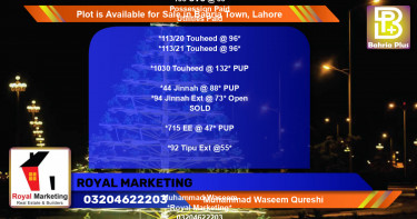 Residential Plot for Sale in Bahria Town, Lahore - (BP-87673)