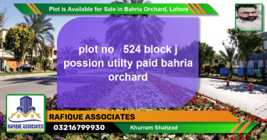 Residential Plot for Sale in Phase 2 - J Block -  Bahria Orchard, Lahore - (BP-87710)