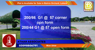 Residential Plot for Sale in Bahria Orchard, Lahore - (BP-87720)
