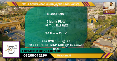 Residential Plot for Sale in Bahria Town, Lahore - (BP-87747)