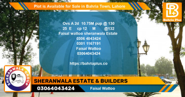 Residential Plot for Sale in Bahria Town, Lahore - (BP-87760)