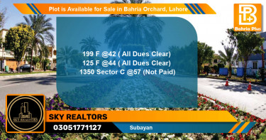 Residential Plot for Sale in Bahria Orchard, Lahore - (BP-87763)