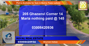 Residential Plot for Sale in Bahria Town, Lahore - (BP-87780)