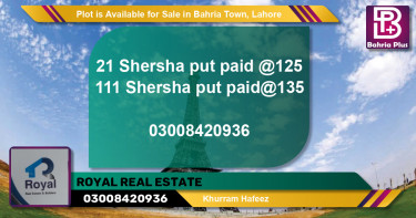 Residential Plot for Sale in Bahria Town, Lahore - (BP-87783)