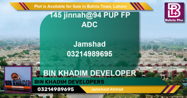 Residential Plot for Sale in Bahria Town, Lahore - (BP-87796)