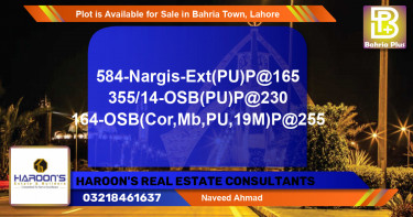 Residential Plot for Sale in Bahria Town, Lahore - (BP-87818)