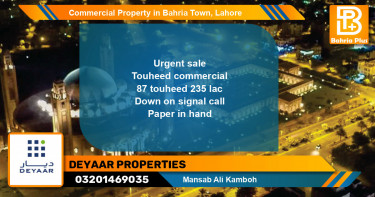 Commercial Property for Sale in Bahria Town, Lahore - (BP-87840)