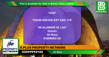 Residential Plot for Sale in Bahria Town, Lahore - (BP-87915)