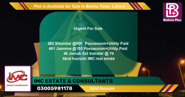 Residential Plot for Sale in Bahria Town, Lahore - (BP-87944)