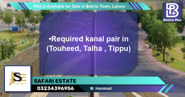 Residential Plot for Sale in Bahria Town, Lahore - (BP-87955)