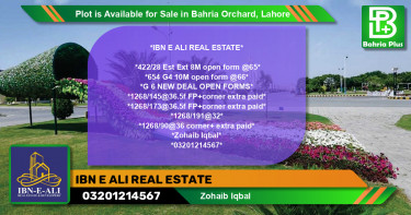 Residential Plot for Sale in Bahria Orchard, Lahore - (BP-87985)