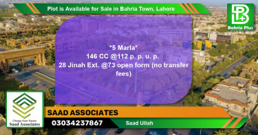 Residential Plot for Sale in Bahria Town, Lahore - (BP-87994)
