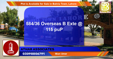 Residential Plot for Sale in Bahria Town, Lahore - (BP-88038)