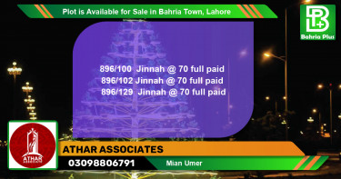 Residential Plot for Sale in Bahria Town, Lahore - (BP-88041)