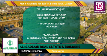 Residential Plot for Sale in Bahria Town, Lahore - (BP-88184)