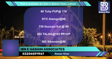 Residential Plot for Sale in Bahria Town, Lahore - (BP-88227)