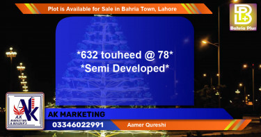 Residential Plot for Sale in Bahria Town, Lahore - (BP-88236)