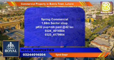 Commercial Property for Sale in Bahria Town, Lahore - (BP-88274)