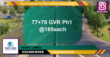 Residential Plot for Sale in Bahria Town, Lahore - (BP-88279)