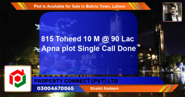 Residential Plot for Sale in Bahria Town, Lahore - (BP-88288)