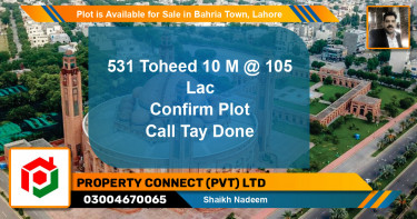 Residential Plot for Sale in Bahria Town, Lahore - (BP-88292)