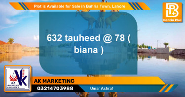 Residential Plot for Sale in Bahria Town, Lahore - (BP-88305)