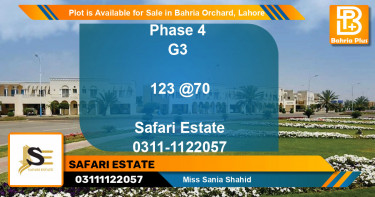 Residential Plot for Sale in Bahria Orchard, Lahore - (BP-88317)