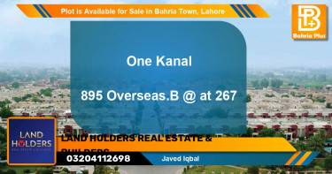 Residential Plot for Sale in Bahria Town, Lahore - (BP-88337)