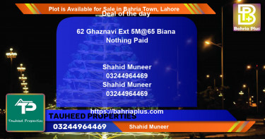 Residential Plot for Sale in Bahria Town, Lahore - (BP-88350)