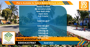 Residential Plot for Sale in Bahria Orchard, Lahore - (BP-88361)