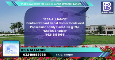 Residential Plot for Sale in Bahria Orchard, Lahore - (BP-88407)