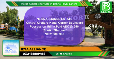 Residential Plot for Sale in Bahria Town, Lahore - (BP-88408)