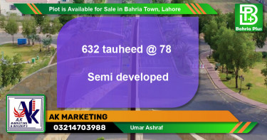 Residential Plot for Sale in Bahria Town, Lahore - (BP-88448)