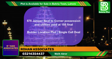 Residential Plot for Sale in Bahria Town, Lahore - (BP-88460)