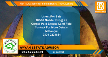 Residential Plot for Sale in Bahria Town, Lahore - (BP-88474)