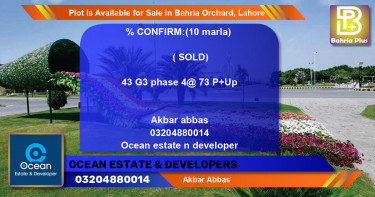 Residential Plot for Sale in Bahria Orchard, Lahore - (BP-88525)